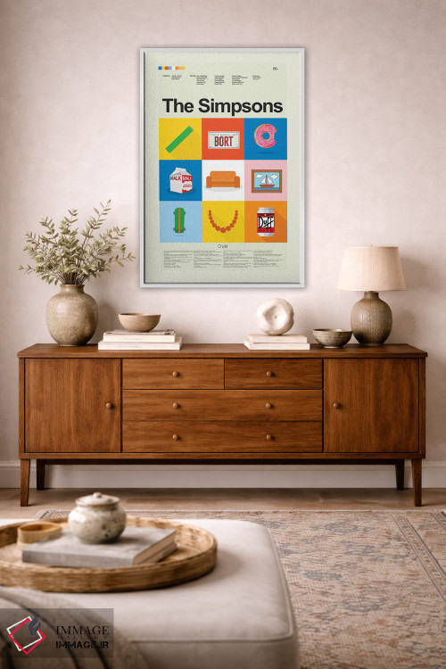 تابلو دکوراتیو سیمپسون ها اثر پرینتس اند گیگلز اثر ارین هیگرمن - D3W