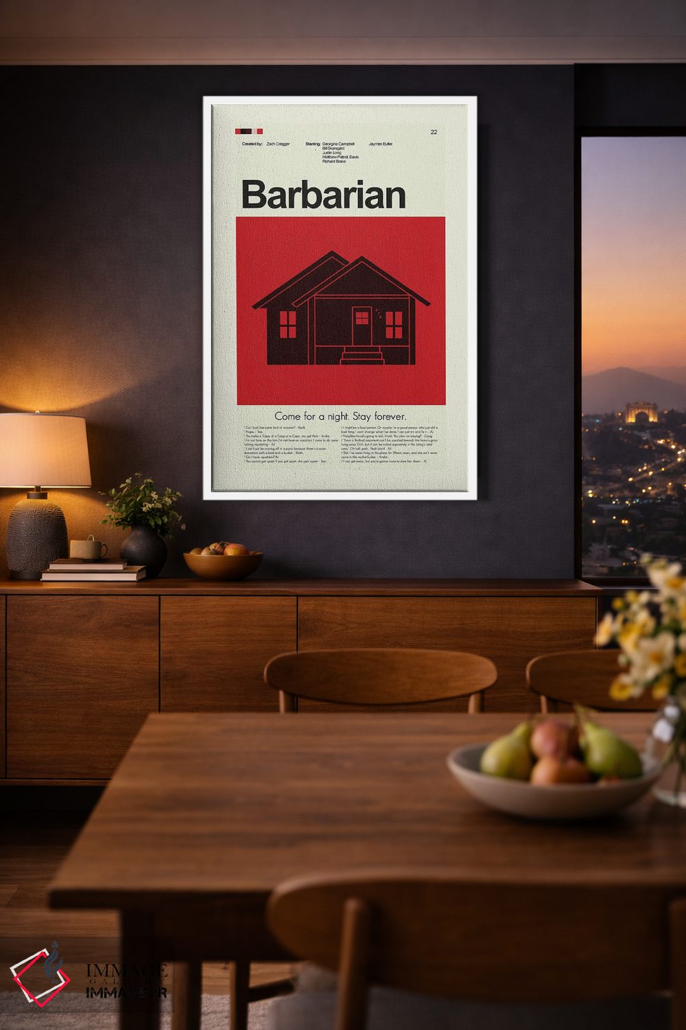 تابلو مینیمال بربر اثر پرینتس اند گیگلز اثر ارین هیگرمن - D3W