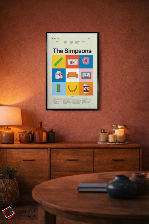 تابلو دکوراتیو سیمپسون ها اثر پرینتس اند گیگلز اثر ارین هیگرمن - D6B