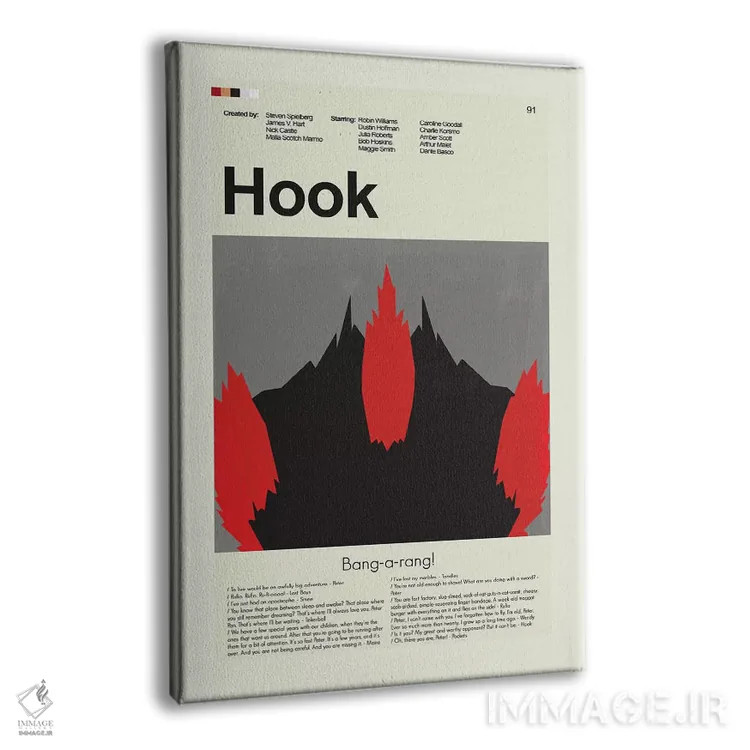 تابلو دکوراتیو هوک اثر پرینتس اند گیگلز اثر ارین هیگرمن - نمای پرسپکتیو محصول