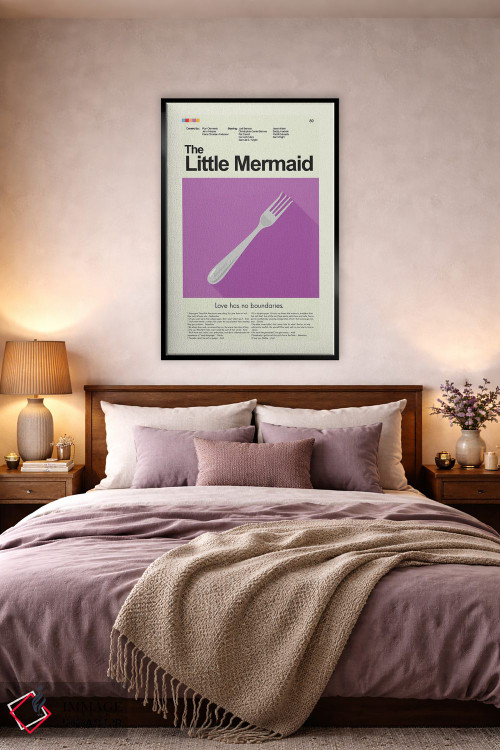 تابلو دکوراتیو پری دریایی کوچک اثر پرینتس اند گیگلز اثر ارین هیگرمن - D4B