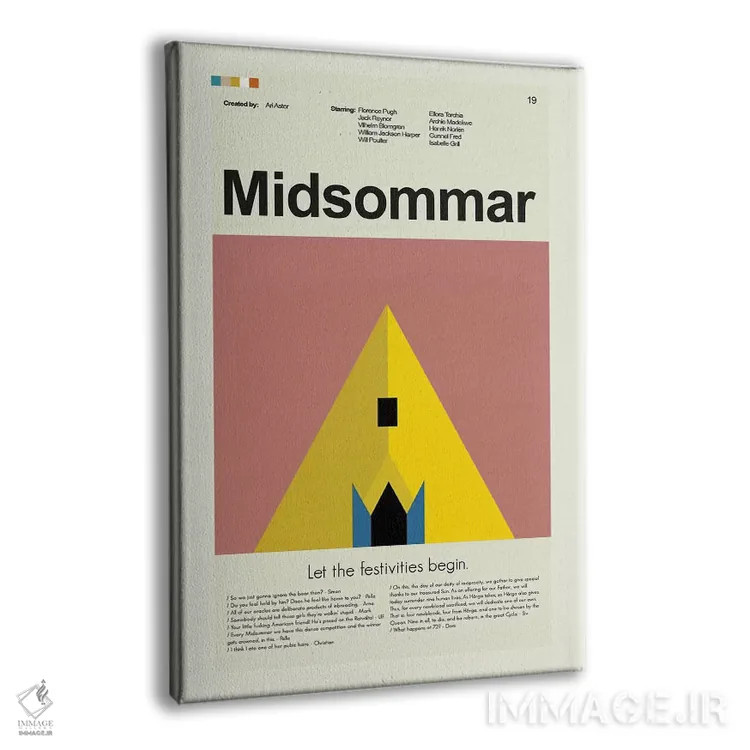 تابلو دکوراتیو میدسامر اثر پرینتس اند گیگلز اثر ارین هیگرمن - نمای پرسپکتیو محصول