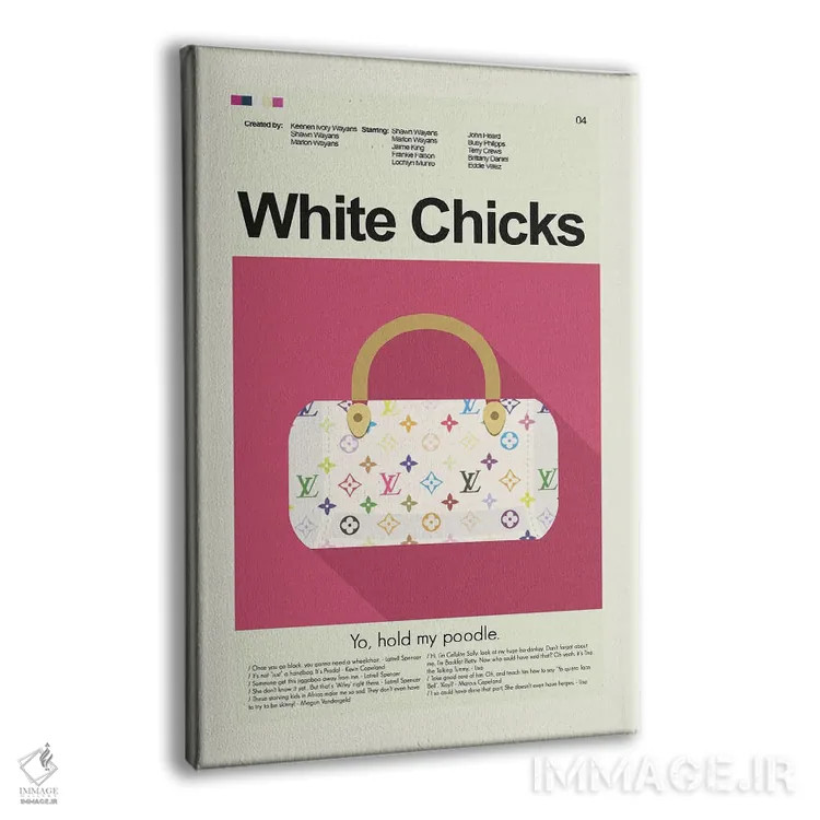 تابلو مینیمال دختران سفیدپوست اثر پرینتس اند گیگلز اثر ارین هیگرمن - نمای پرسپکتیو محصول