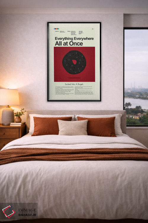 تابلو مینیمال همه چیز همه جا هم زمان اثر پرینتس اند گیگلز اثر ارین هیگرمن - D6B