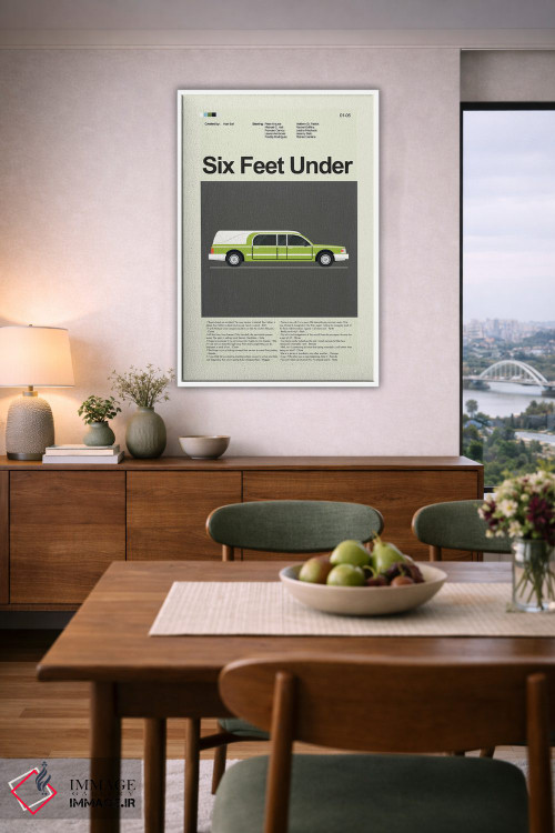 تابلو مینیمال شش فوت زیر زمین اثر پرینتس اند گیگلز اثر ارین هیگرمن - D4W