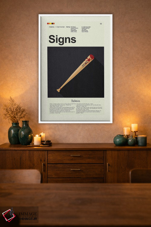 تابلو مینیمال نشانه ها اثر پرینتس اند گیگلز اثر ارین هیگرمن - D1W