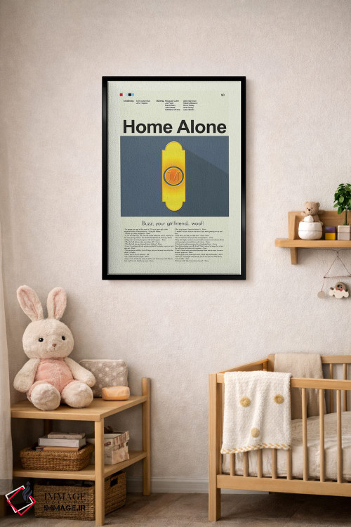 تابلو دکوراتیو تنها در خانه اثر پرینتس اند گیگلز اثر ارین هیگرمن - D4B