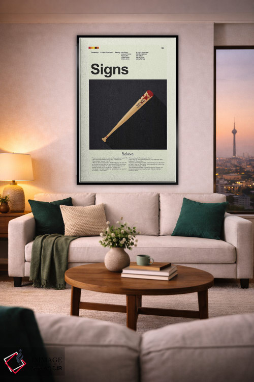 تابلو مینیمال نشانه ها اثر پرینتس اند گیگلز اثر ارین هیگرمن - D2B