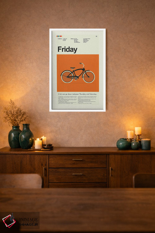 تابلو مینیمال جمعه اثر پرینتس اند گیگلز اثر ارین هیگرمن - D2W