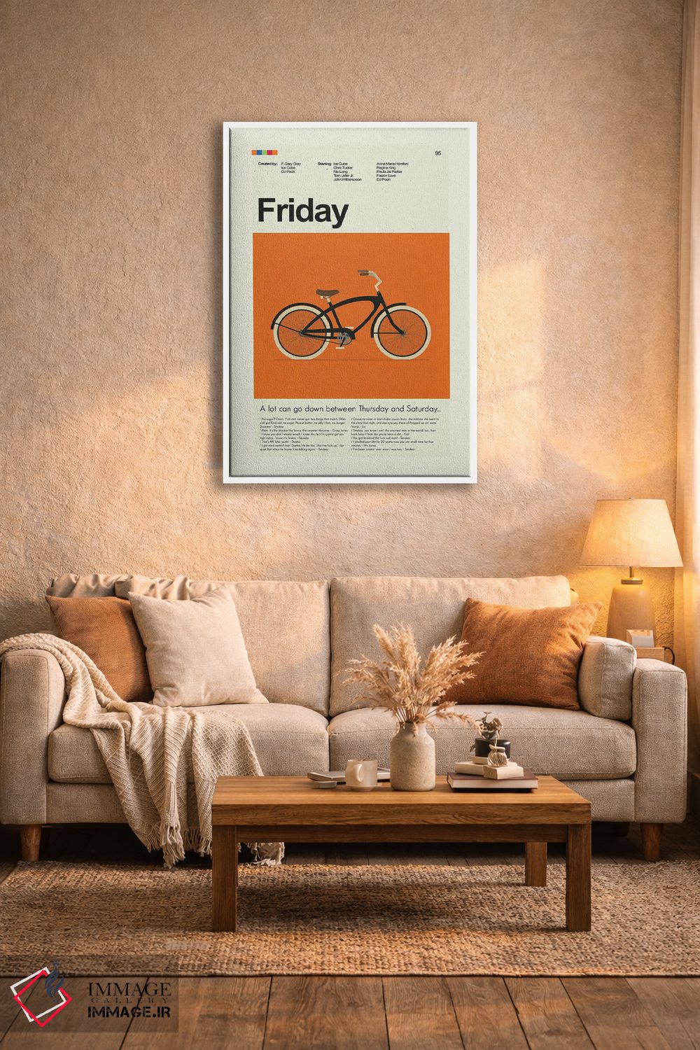 تابلو مینیمال جمعه اثر پرینتس اند گیگلز اثر ارین هیگرمن - D3W