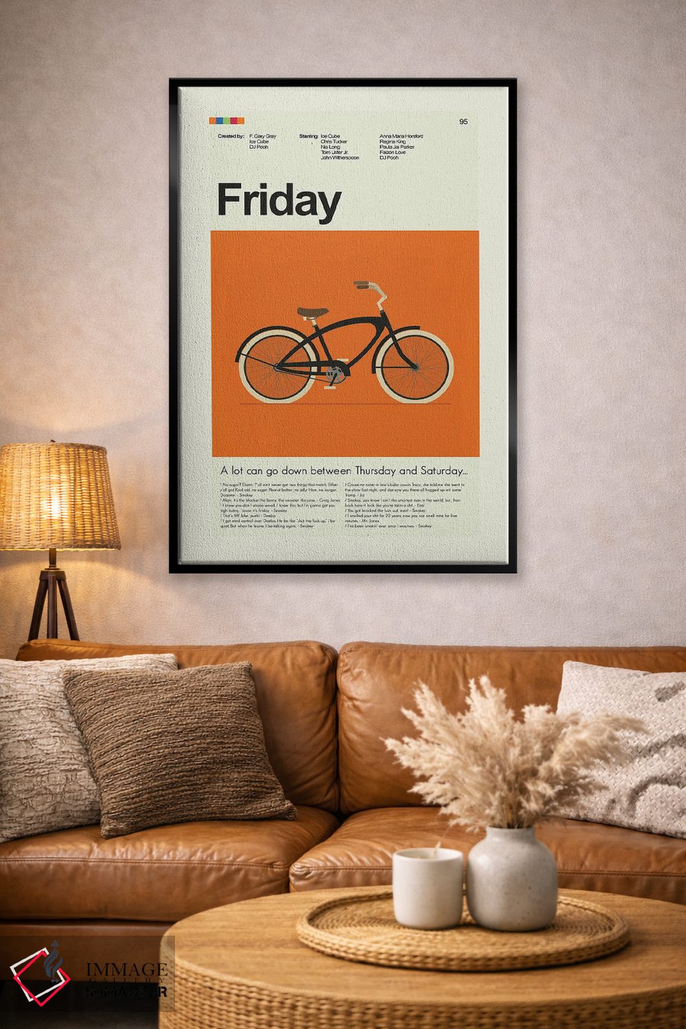 تابلو مینیمال جمعه اثر پرینتس اند گیگلز اثر ارین هیگرمن - D4B