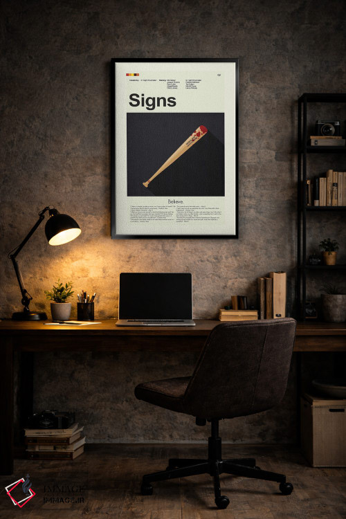 تابلو مینیمال نشانه ها اثر پرینتس اند گیگلز اثر ارین هیگرمن - D6B