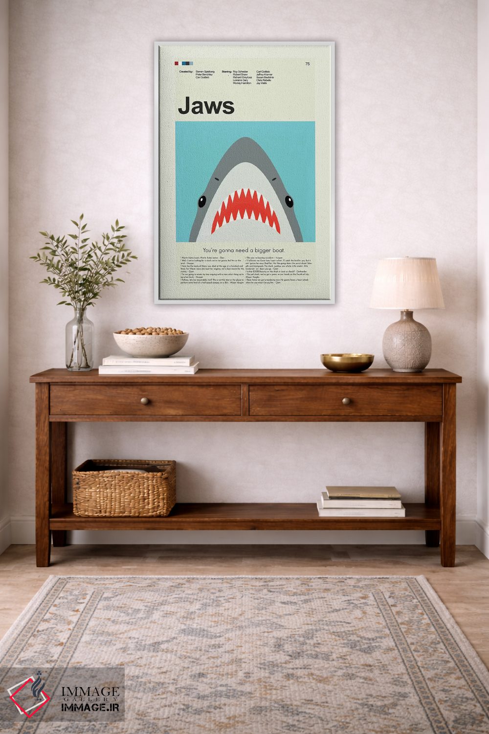 تابلو دکوراتیو آرواره ها اثر پرینتس اند گیگلز اثر ارین هیگرمن - D2W