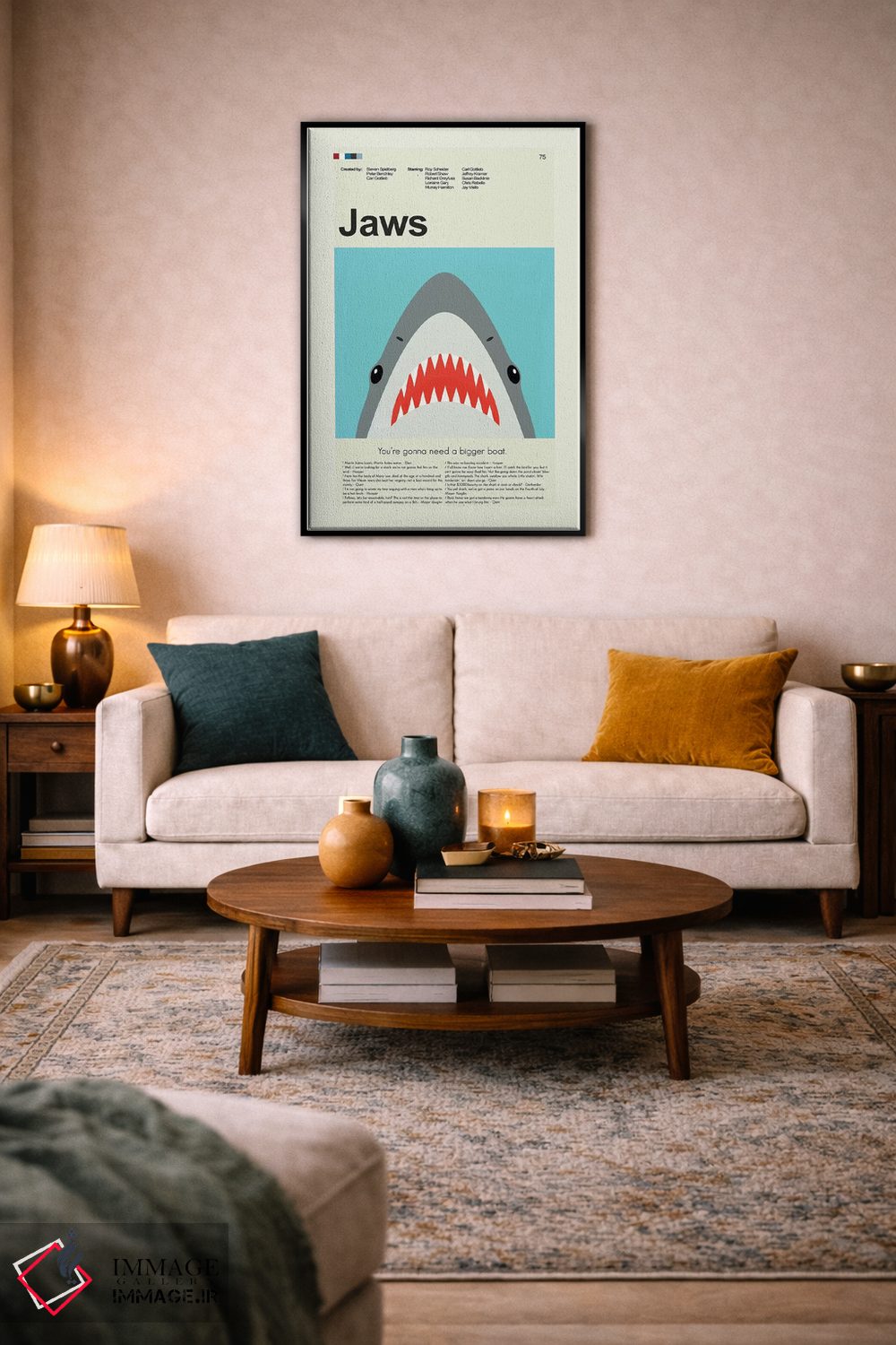 تابلو دکوراتیو آرواره ها اثر پرینتس اند گیگلز اثر ارین هیگرمن - D4B