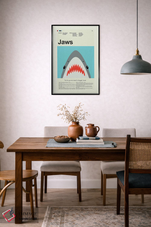 تابلو دکوراتیو آرواره ها اثر پرینتس اند گیگلز اثر ارین هیگرمن - D6B