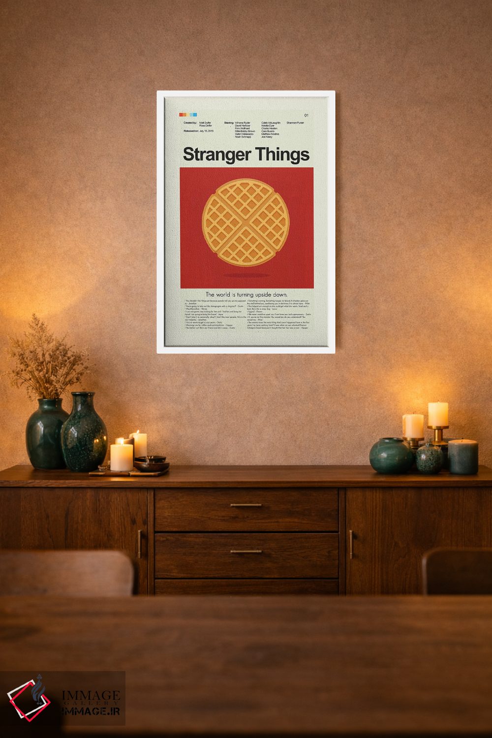 تابلو مینیمال چیزهای عجیب فصل ۱ اثر پرینتس اند گیگلز اثر ارین هیگرمن - D1W