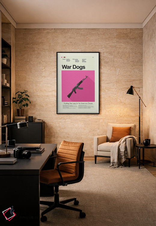 تابلو مینیمال سگ های جنگ اثر پرینتس اند گیگلز اثر ارین هیگرمن - D6B