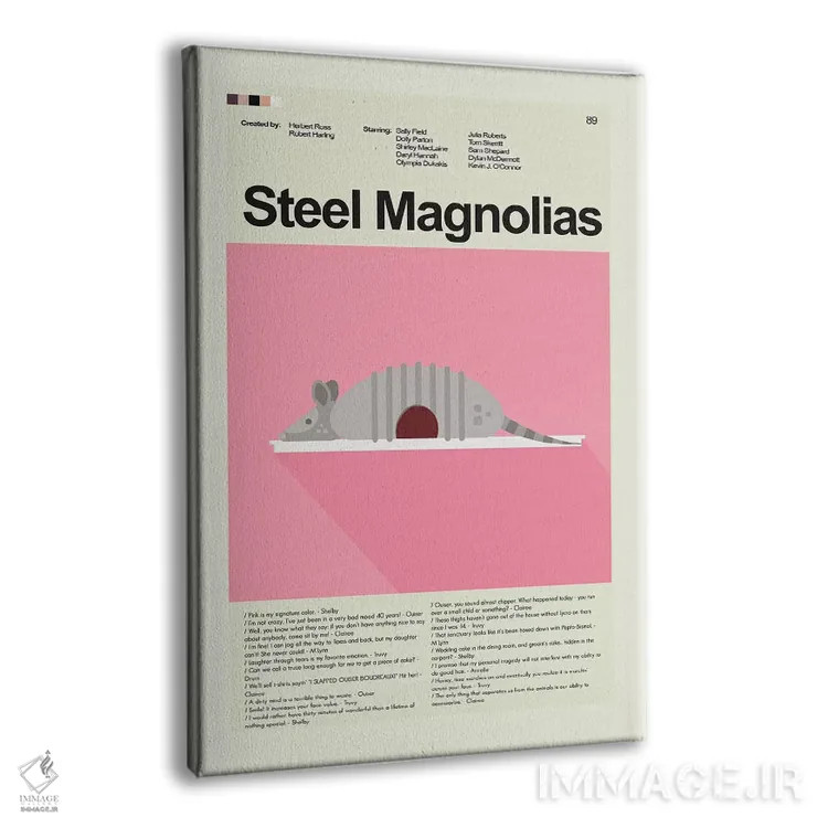 تابلو دکوراتیو مگنولیاهای فولادی اثر پرینتس اند گیگلز اثر ارین هیگرمن - نمای پرسپکتیو محصول