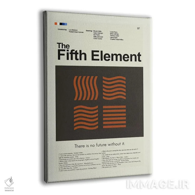 تابلو دکوراتیو عنصر پنجم اثر پرینتس اند گیگلز اثر ارین هیگرمن - نمای پرسپکتیو محصول