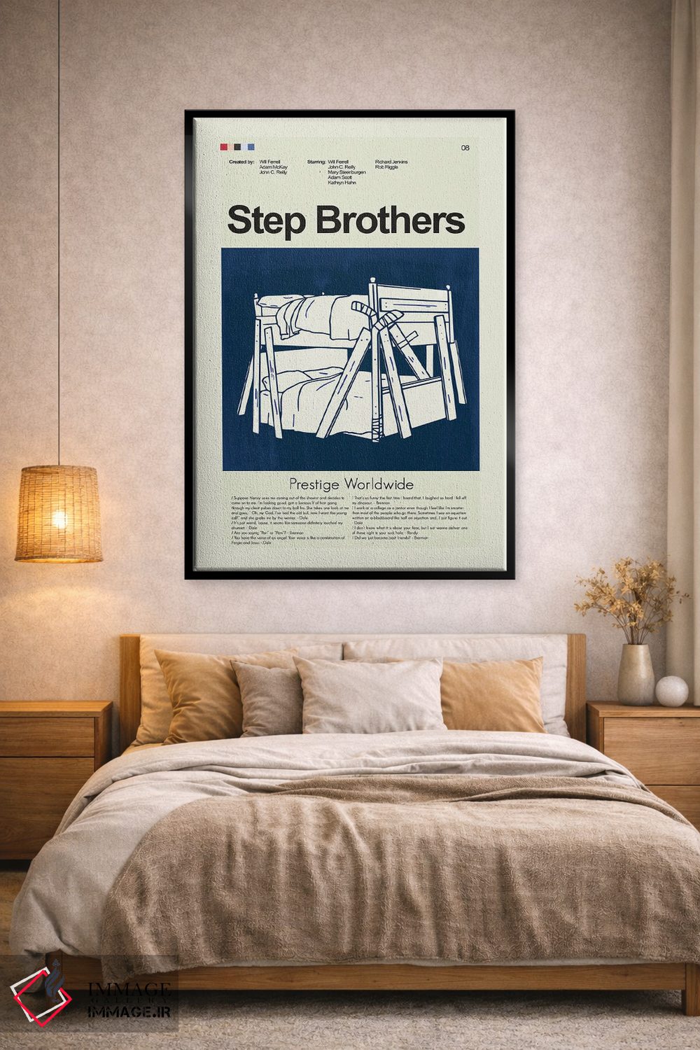 تابلو دکوراتیو برادران ناتنی اثر پرینتس اند گیگلز اثر ارین هیگرمن - D1B