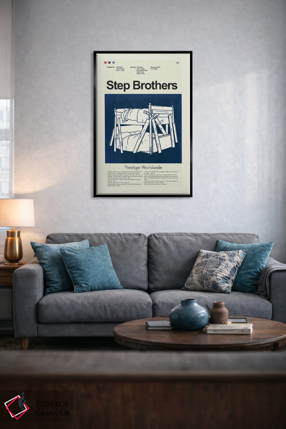 تابلو دکوراتیو برادران ناتنی اثر پرینتس اند گیگلز اثر ارین هیگرمن - D5B