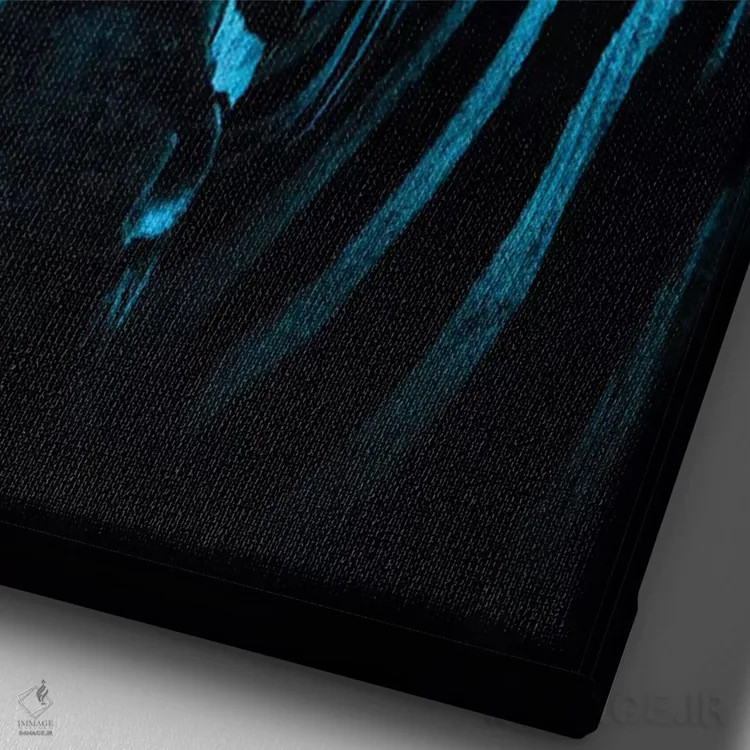 تابلو دکوراتیو گورخر باحال اثر پل هاگ - نمای نزدیک بافت بوم