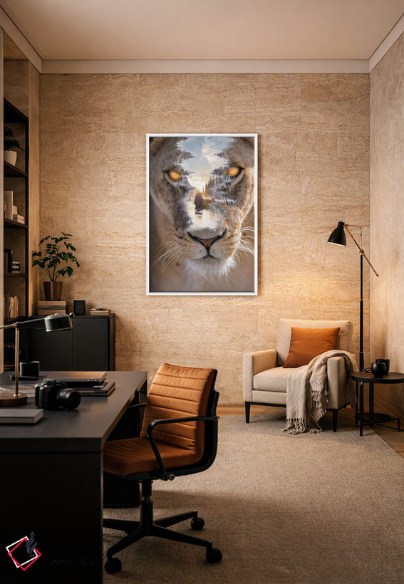تابلو دکوراتیو طبیعت وحشی دوم اثر پل هاگ - D6W