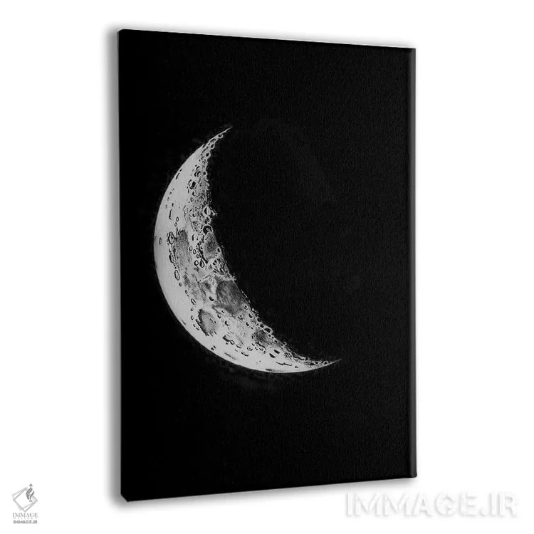 تابلو دکوراتیو مراحل ماه I اثر پتنت پرینت استور - نمای پرسپکتیو محصول