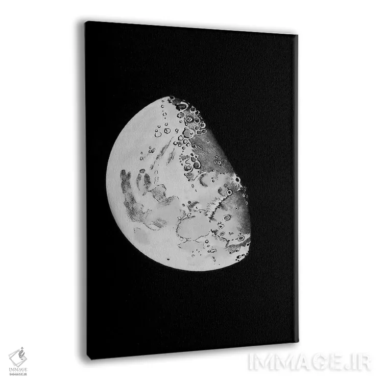 تابلو دکوراتیو مراحل ماه IV اثر پتنت پرینت استور - نمای پرسپکتیو محصول