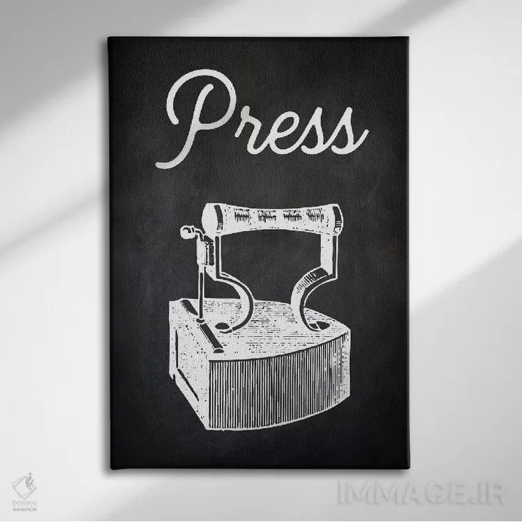 تابلو مدرن چاپ/انتشار اثر پتنت پرینت استور - نمای روبهرو روی دیوار