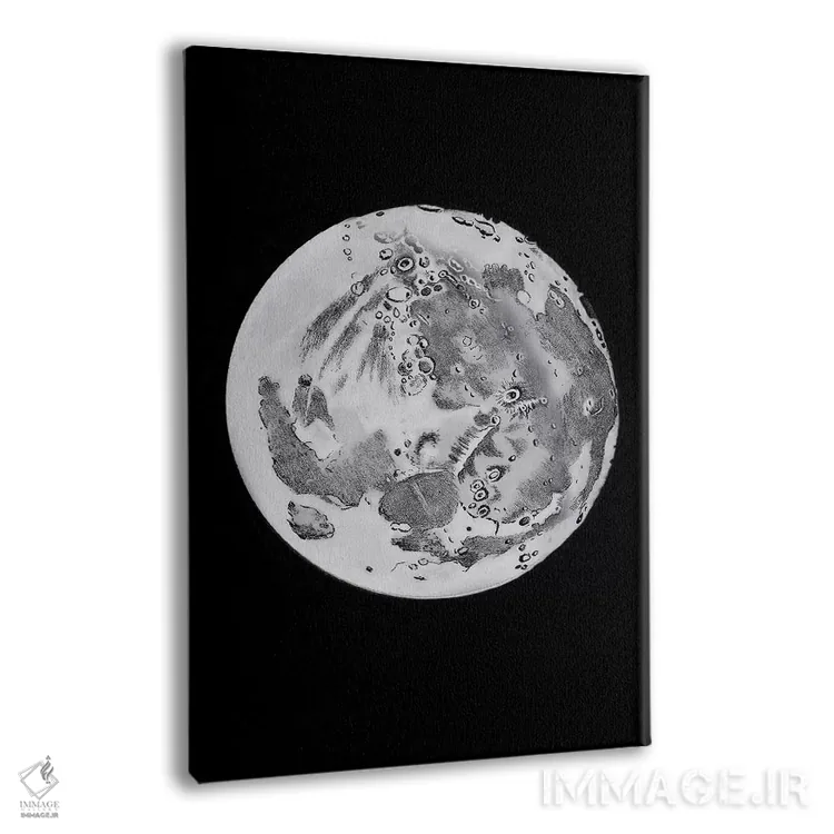 تابلو دکوراتیو مراحل ماه VI اثر پتنت پرینت استور - نمای پرسپکتیو محصول