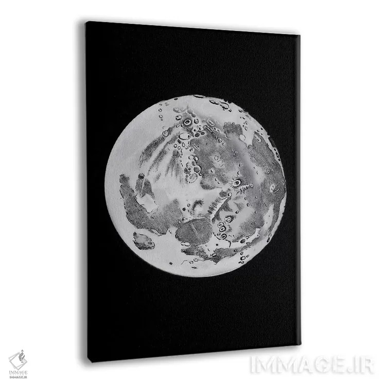 تابلو دکوراتیو مراحل ماه VI اثر پتنت پرینت استور - نمای پرسپکتیو محصول