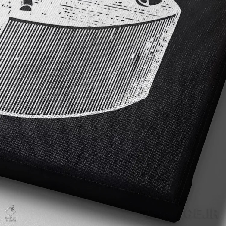 تابلو مدرن چاپ/انتشار اثر پتنت پرینت استور - نمای نزدیک بافت بوم