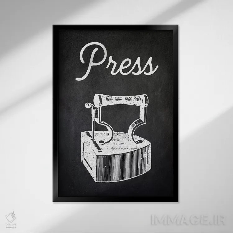 تابلو مدرن چاپ/انتشار اثر پتنت پرینت استور - نمای قابدار مشکی