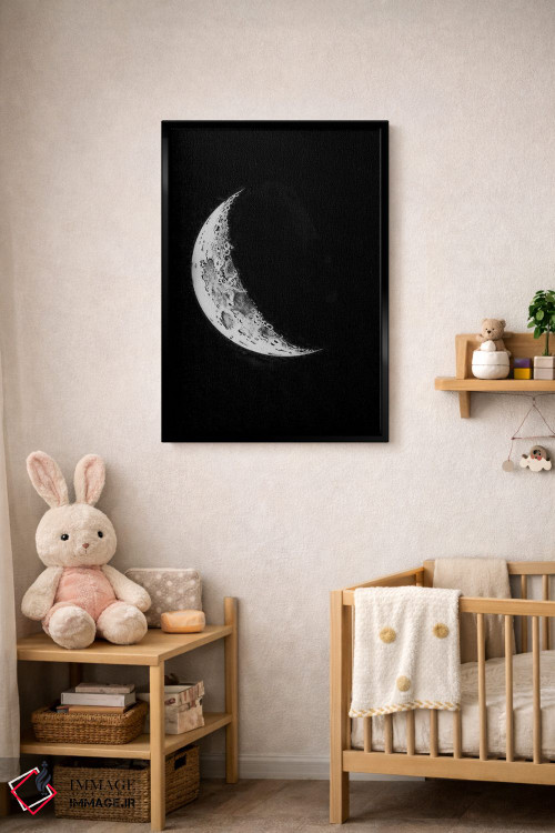 تابلو دکوراتیو مراحل ماه I اثر پتنت پرینت استور - D5B