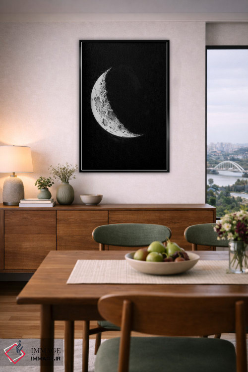 تابلو دکوراتیو مراحل ماه I اثر پتنت پرینت استور - D6B