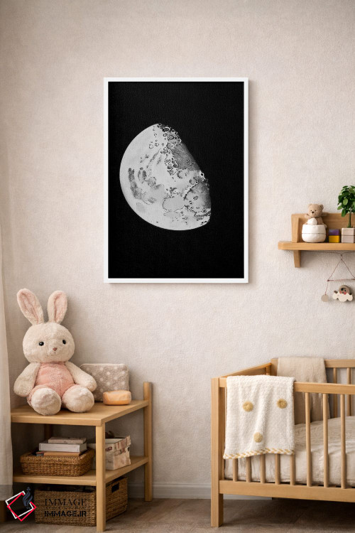 تابلو دکوراتیو مراحل ماه IV اثر پتنت پرینت استور - D3W