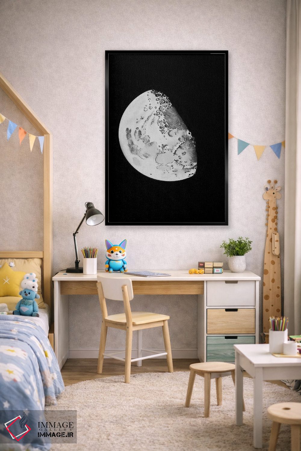 تابلو دکوراتیو مراحل ماه IV اثر پتنت پرینت استور - D2B