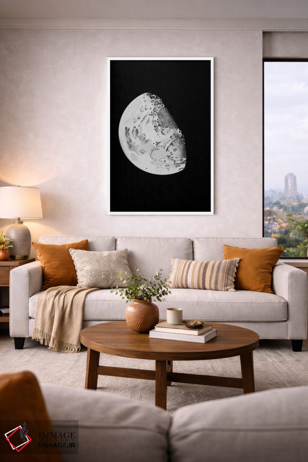 تابلو دکوراتیو مراحل ماه IV اثر پتنت پرینت استور - D4W