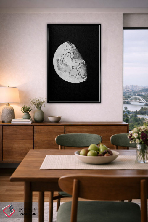 تابلو دکوراتیو مراحل ماه IV اثر پتنت پرینت استور - D6B