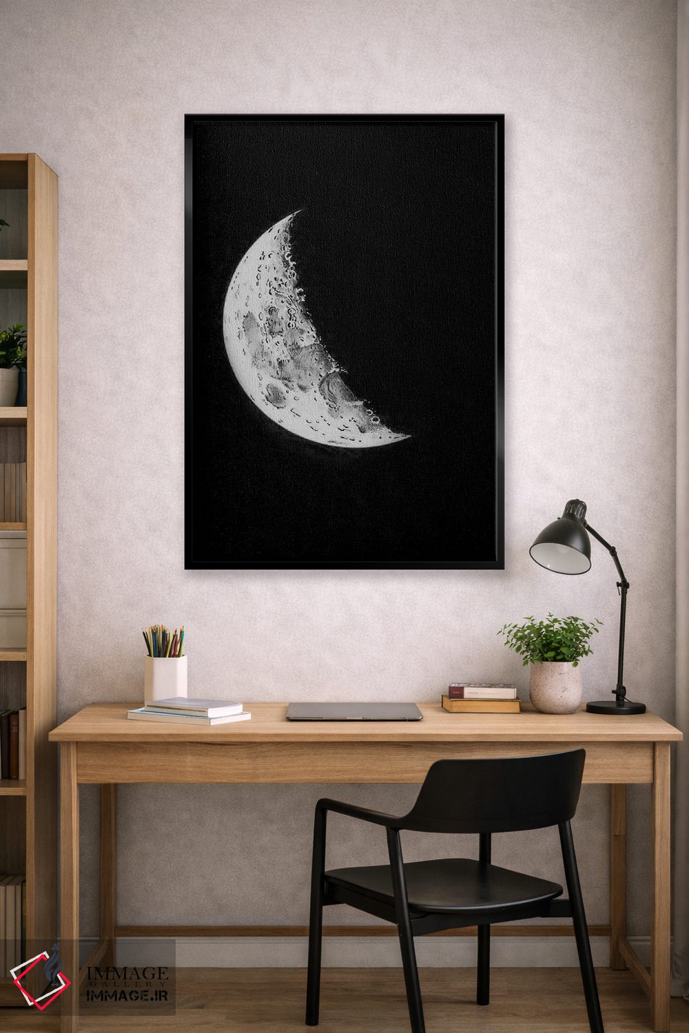 تابلو دکوراتیو مراحل ماه II اثر پتنت پرینت استور - D3B