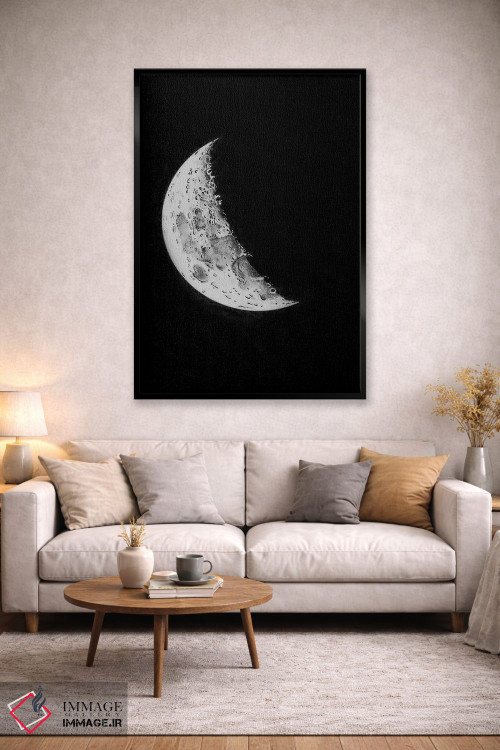 تابلو دکوراتیو مراحل ماه II اثر پتنت پرینت استور - D4B