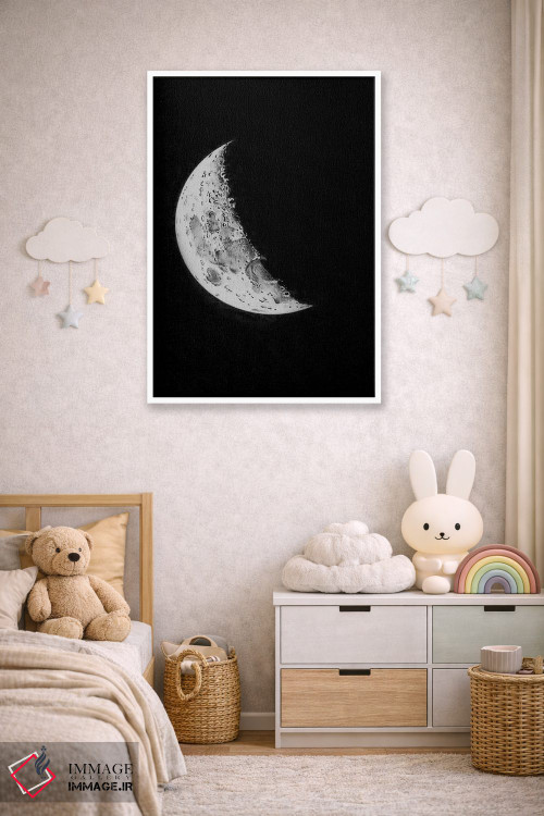 تابلو دکوراتیو مراحل ماه II اثر پتنت پرینت استور - D6W