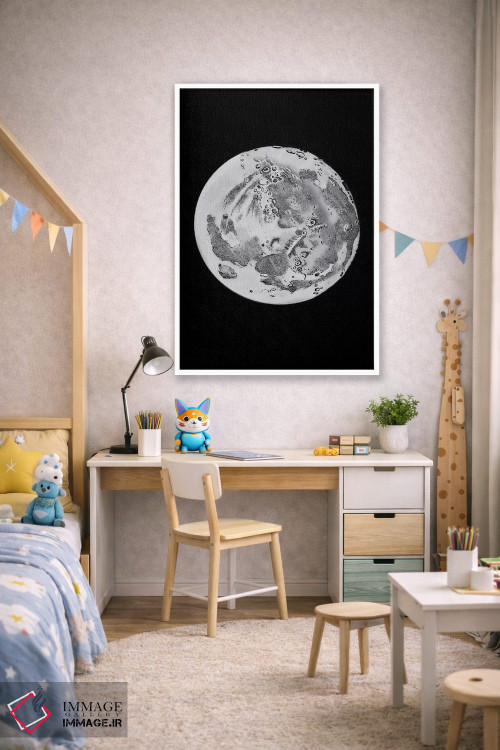 تابلو دکوراتیو مراحل ماه VI اثر پتنت پرینت استور - D2W