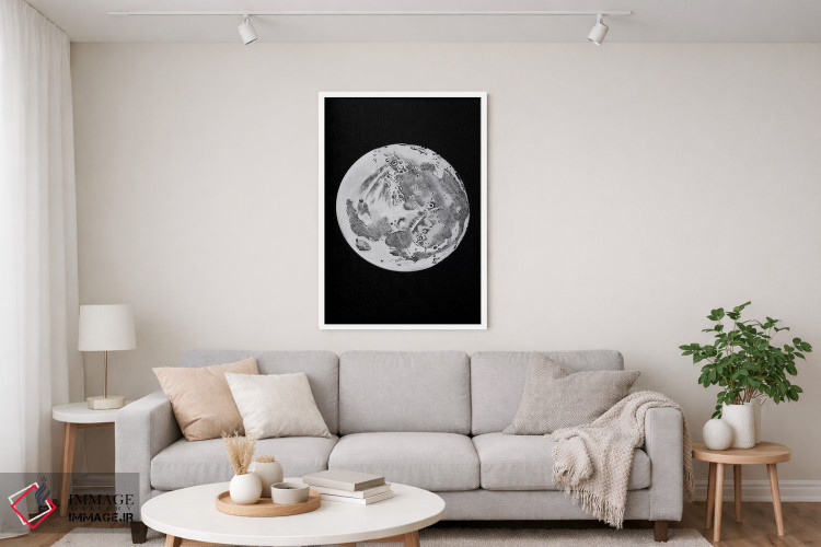 تابلو دکوراتیو مراحل ماه VI اثر پتنت پرینت استور - D4W