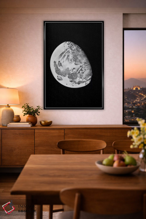 تابلو دکوراتیو مراحل ماه V اثر پتنت پرینت استور - D4B