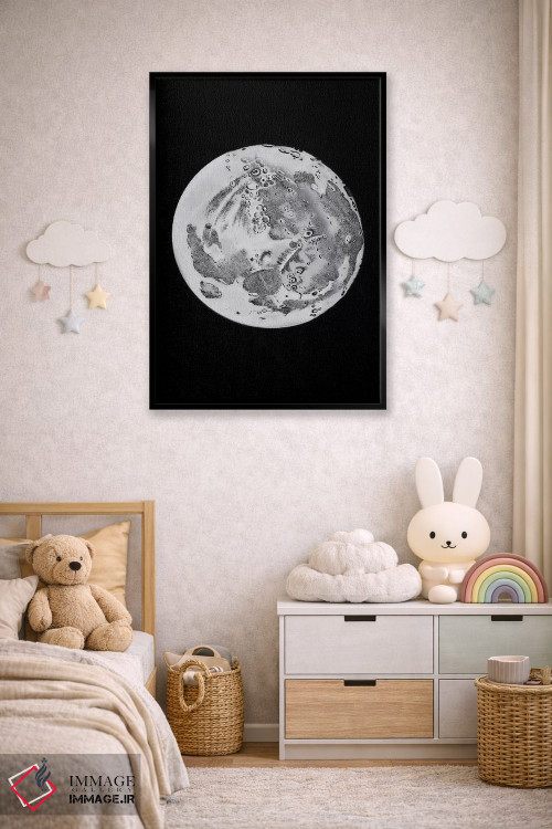 تابلو دکوراتیو مراحل ماه VI اثر پتنت پرینت استور - D6B