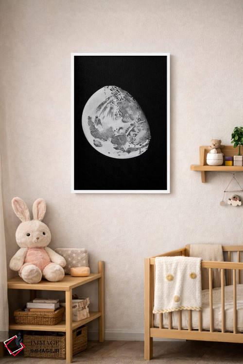 تابلو دکوراتیو مراحل ماه V اثر پتنت پرینت استور - D5W