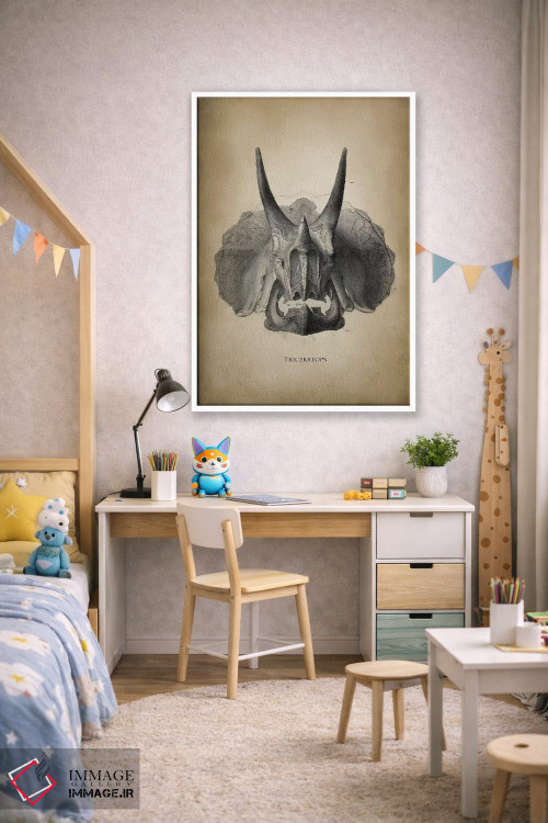 تابلو دکوراتیو تری سراپتوس اثر پتنت پرینت استور - D1W