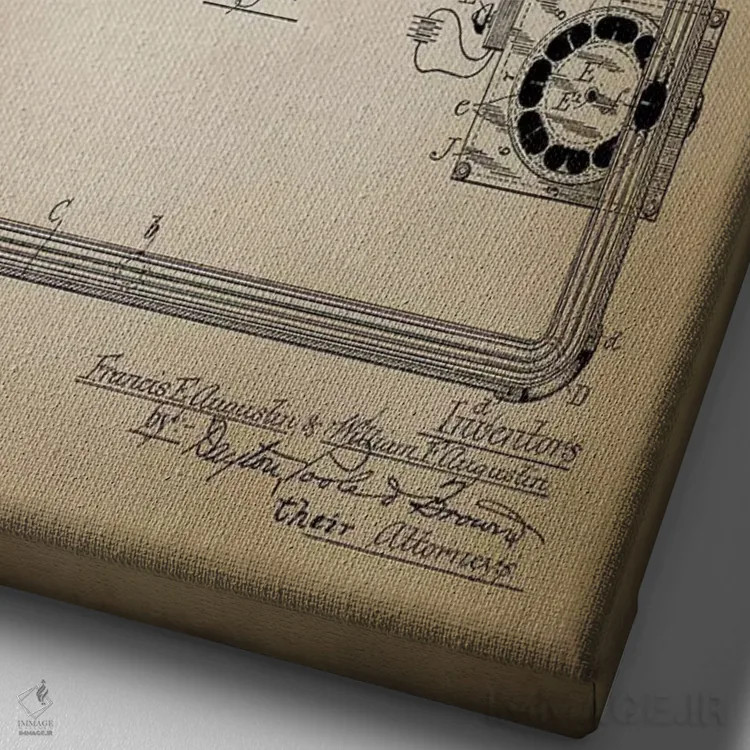 تابلو دکوراتیو بیلیارد IV اثر پتنت پرینت استور - نمای نزدیک بافت بوم